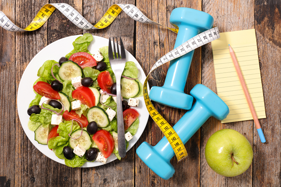 Weight loss program with healthy diet supplements